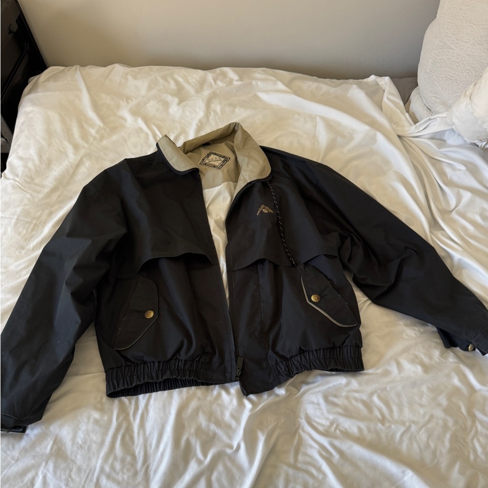 Vintage 90s Gear For Sports Beckett Ridge Jacket Black Windbreaker Lined Large